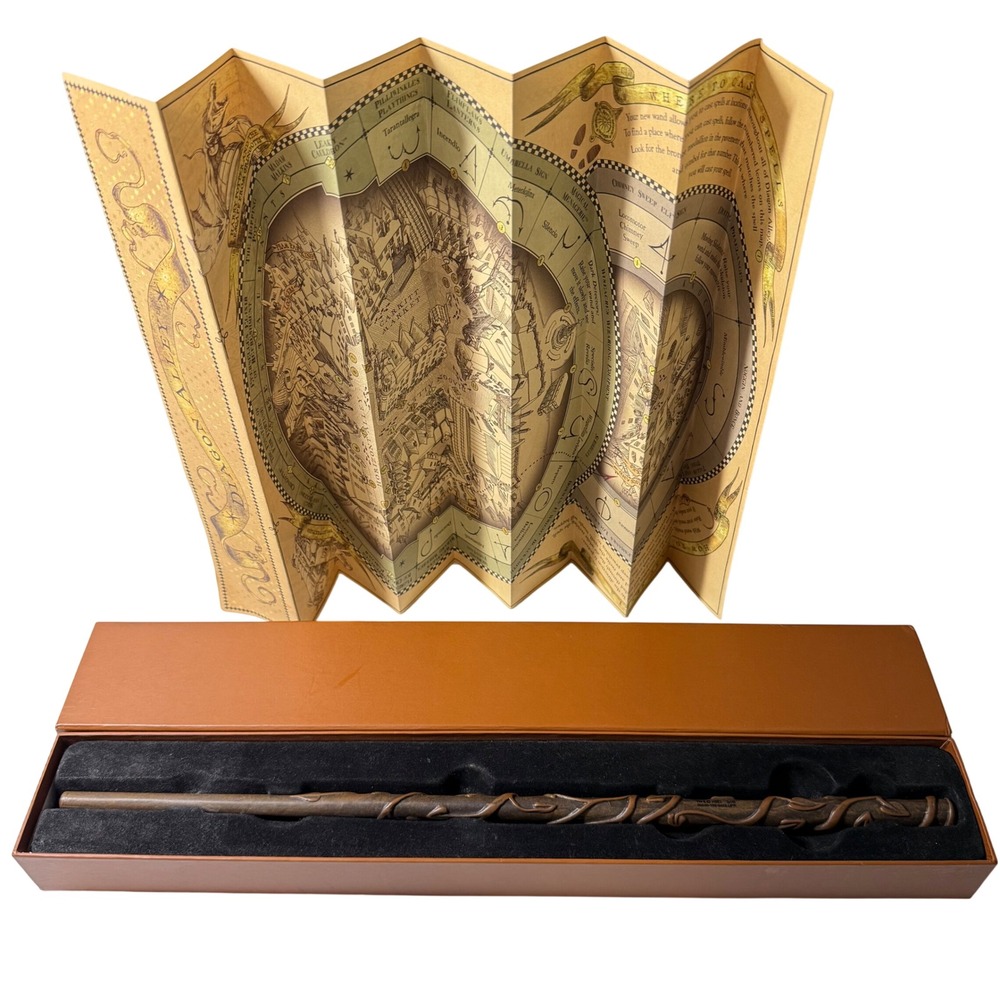 HERMIONE GRANGER Universal Studios Wizarding Harry Potter Hermione Wand Box Map